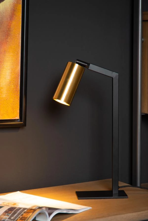 Lucide SYBIL - Schreibtischlampe - 1xGU10 - Schwarz - Atmosphäre 2